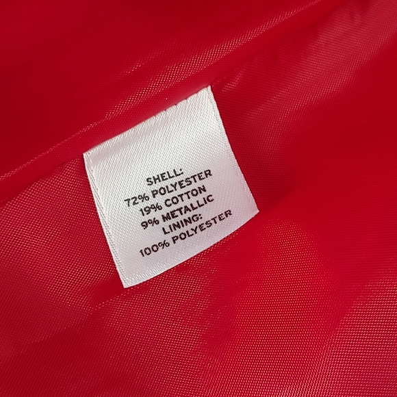 Halogen Coral Metallic Gold Brocade Skirt Size 8 - Picture 10 of 12